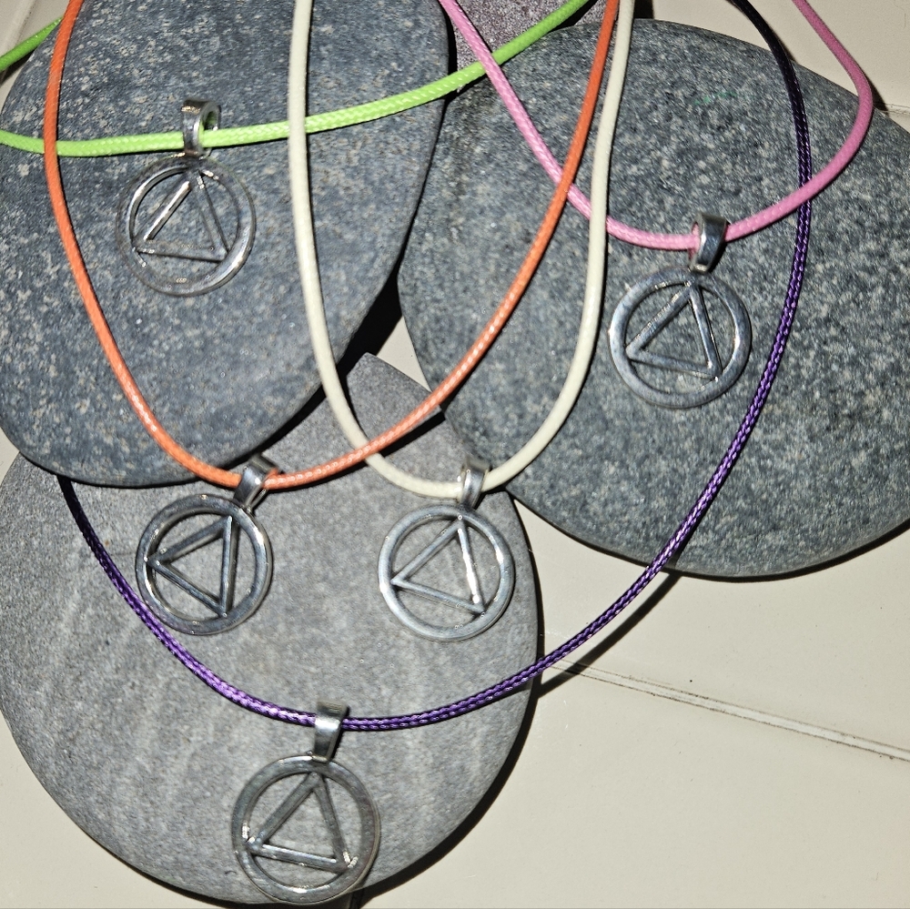 8 for $20Antique Silver Recovery Symbol Charm with Hangers